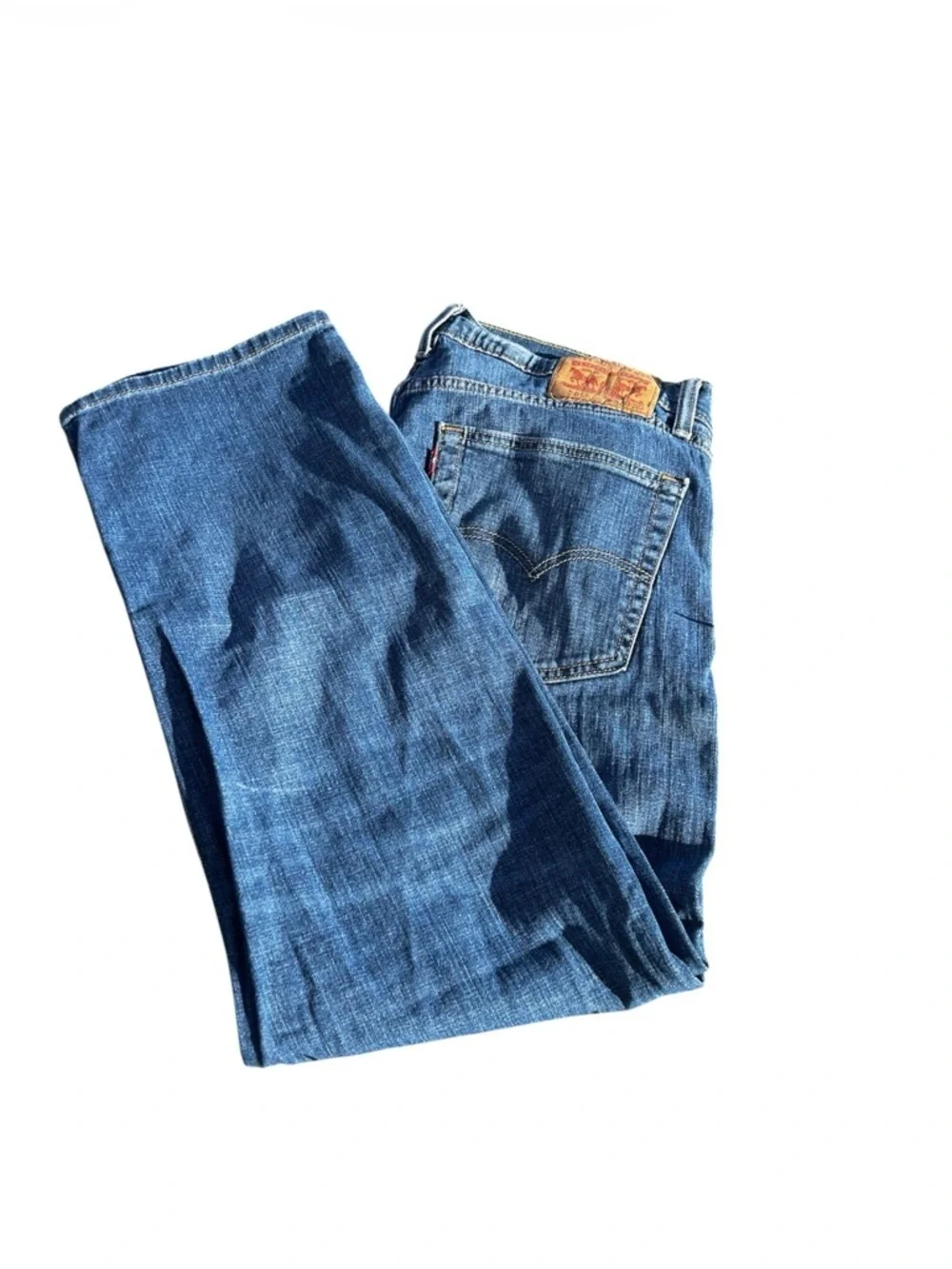 Men's Straight-Leg Denim Jeans in Blue 36X30